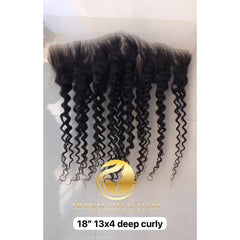Deep Curly Frontal Extensions - 13x4