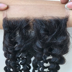 4X4 Closure Deep Curly