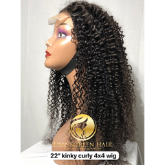 4x4 Closure Wig's -  Kinky Curly