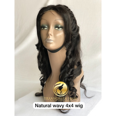 4x4 Natural Wavy Closure Wigs