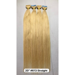 blonde tape-in hair extensions