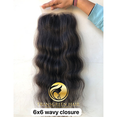 6x6 Closure Wavy