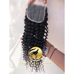 4X4 Closure Deep Curly