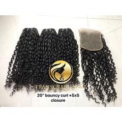 Bouncy curly hair extension