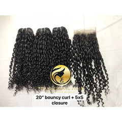 Bouncy curly hair extension