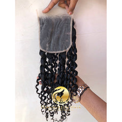 Bouncy curly hair extension