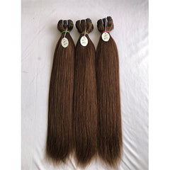 Black/Brown straight colored hair