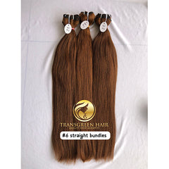 Black/Brown straight colored hair