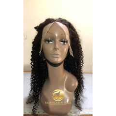 Deep curly frontal wig