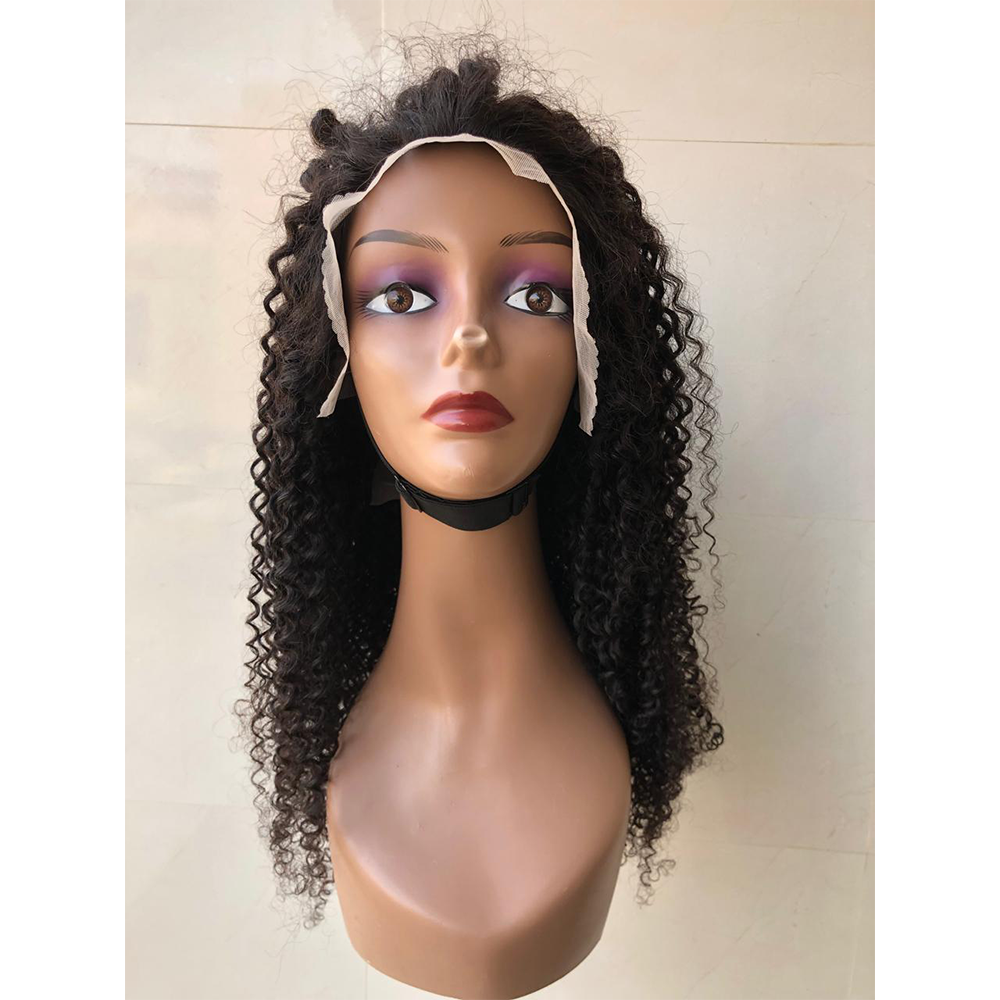 Kinky curly frontal wig