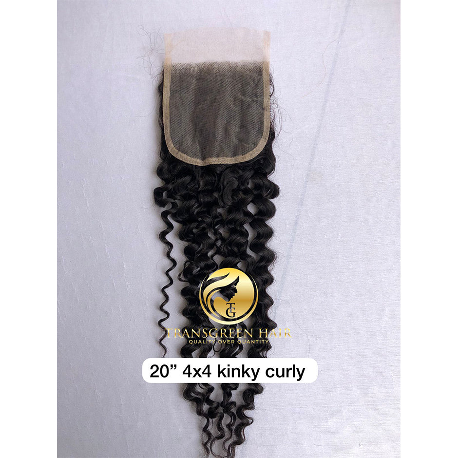 4X4 Closure Kinky Curly