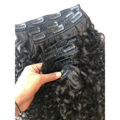 7 Piece Clip Set - Kinky Curly