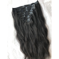 7 Piece Clip Set - Natural Wavy