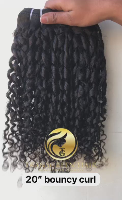 Bouncy curly hair extension