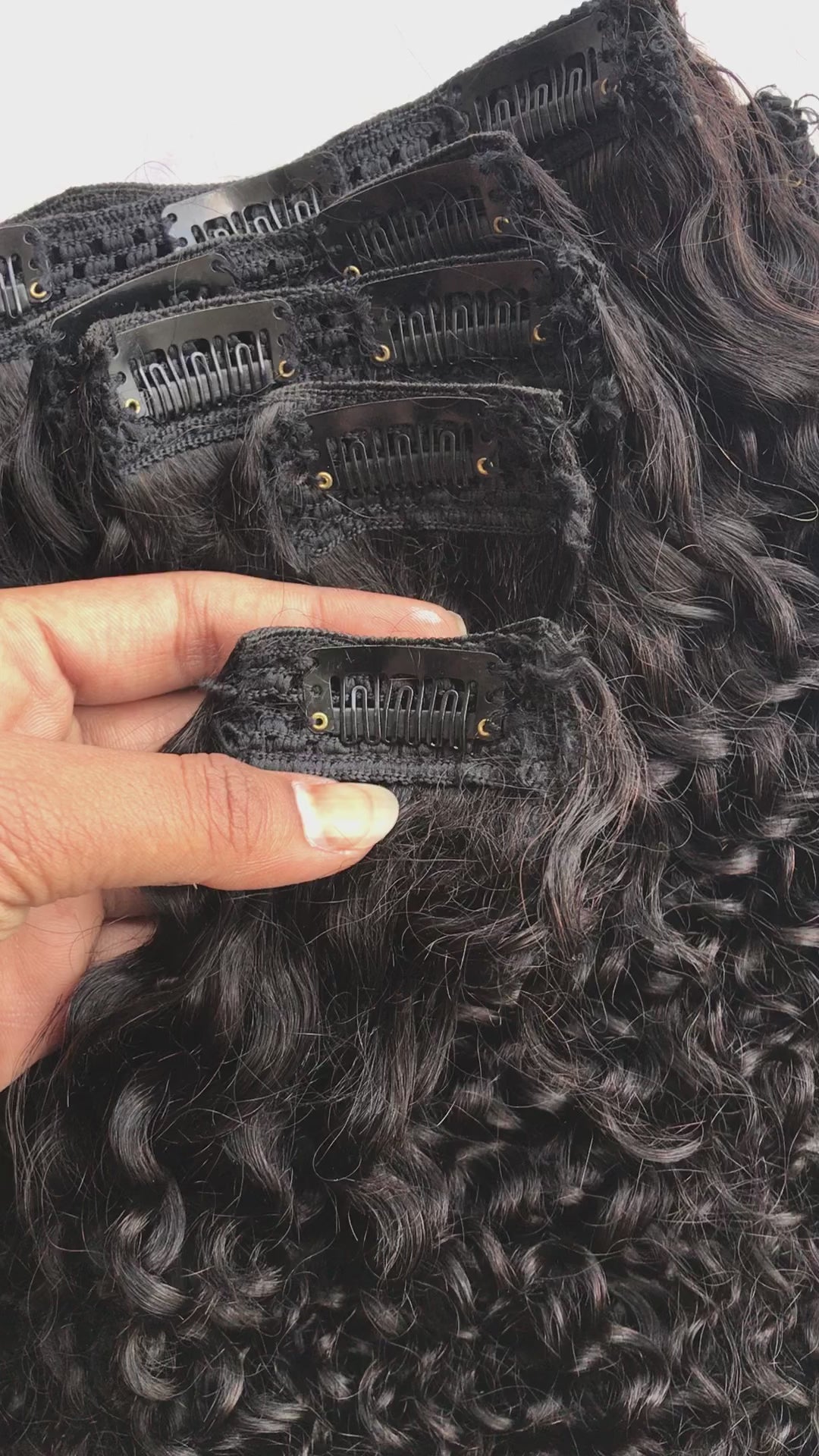 7 Piece Clip Set - Kinky Curly
