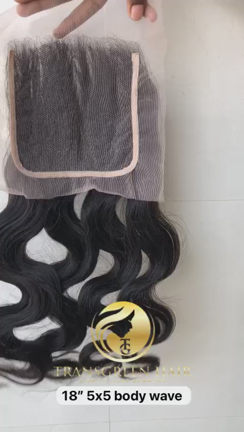 5x5 Closure Body Wave