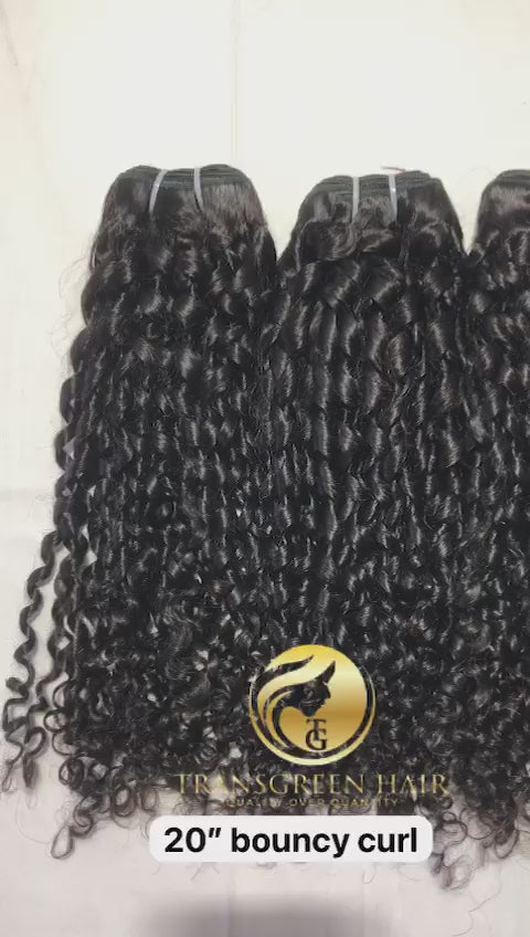 Bouncy curly hair extension