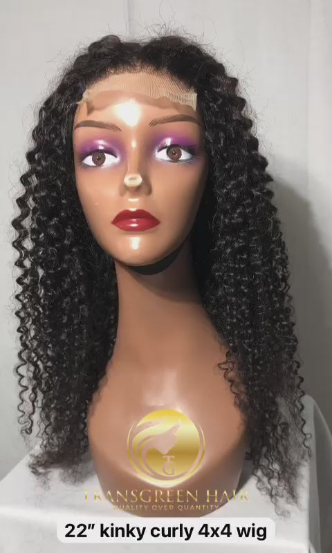 4x4 Closure Wig's -  Kinky Curly