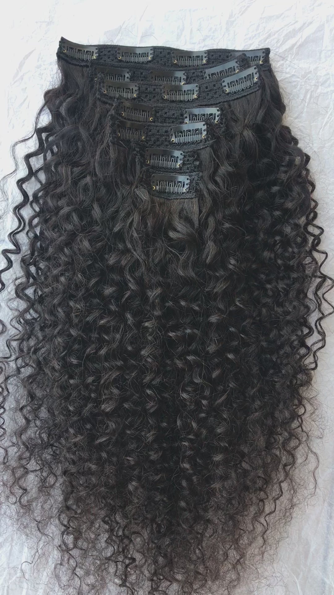 7 Piece Clip Set - Kinky Curly